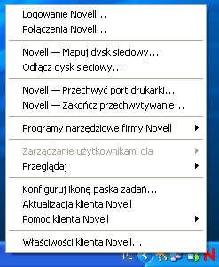 - Wybieramy The Network Novell Directory Services Szkola - Logujemy się do Kontekstu informatyka jako admin z hasłem klasa3.