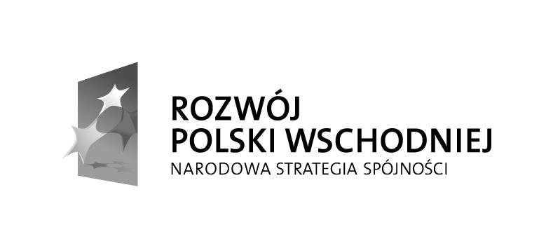 Warianty znaku marki PO RPW Wariant achromatyczny