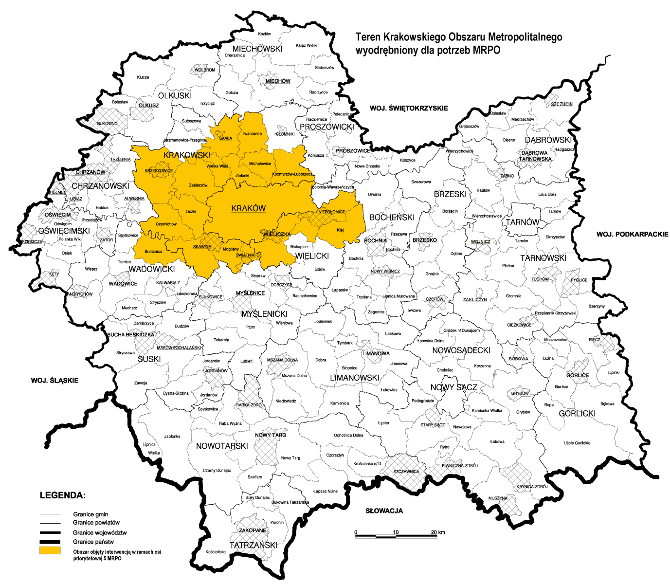 2.5.2 Szczegółowy opis działań realizowanych w ramach priorytetu DZIAŁANIE 5.1 KRAKOWSKI OBSZAR METROPOLITALNY JAKO WAŻNY WĘZEŁ EUROPEJSKIEJ PRZESTRZENI BADAWCZEJ 1.