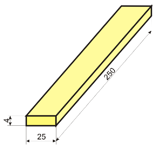 Badanie cieplne laminatów... 329 Rys.2. Wymiary próbek do badań Fig.2. Sample dimension for analysis Do badań wybrano 55 próbek i posegregowano je w serie po 5 próbek.