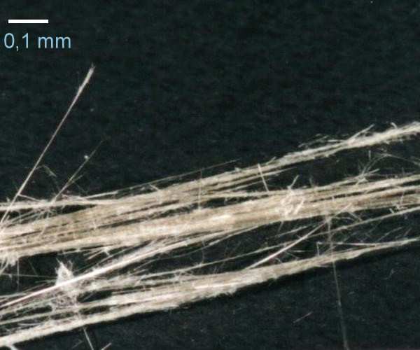 Program usuwania wyrobów zawierających azbest Włókna azbestu są w istocie wiązkami zbudowanymi z dużej liczby włókien elementarnych.