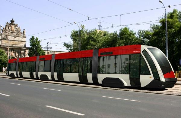 Tramwaje Koleje miejskie typowo miejski środek transportu, poruszający się w poziomie ulic po torowisku wydzielonym z ruchu ogólnego lub po szynach wbudowanych w jezdnię, specjalny tabor, znacznie