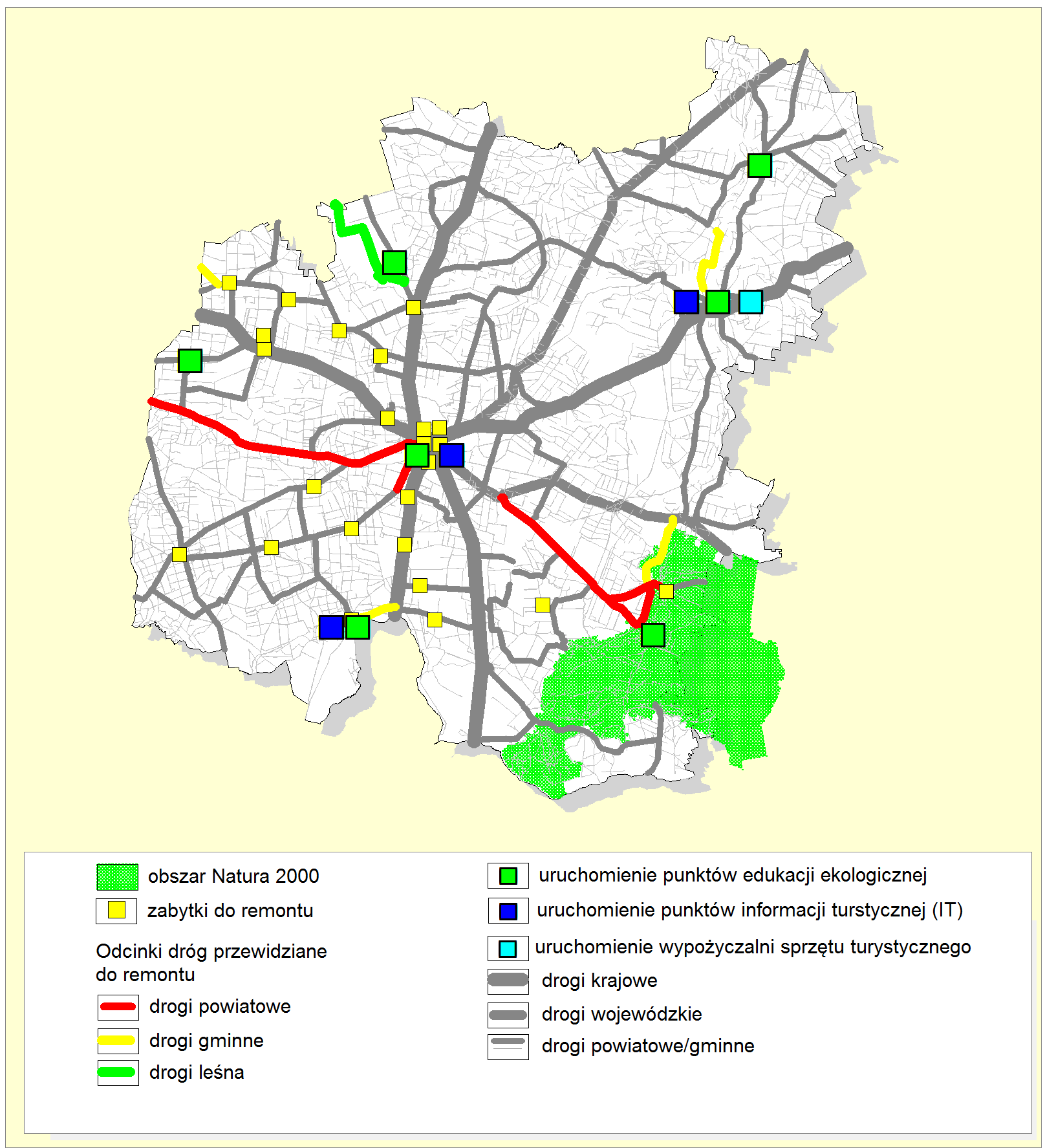 INWESTYCJE W KONTEKŚCIE OCHRONY ŚRODOWISKA NATURALNEGO Zadania realizowane w Projekcie w kontekście