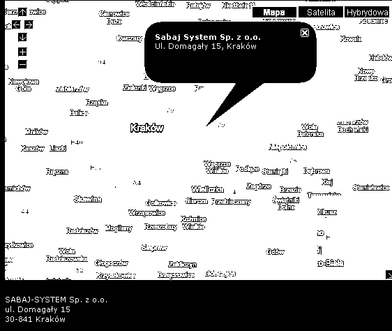 Zamówienie wyślij na: marketing@sabaj.pl Firma SABAJ-SYSTEM Sp. z o.o. Biura projektowe i zakład produkcyjny znajdują się w Krakowie. SABAJ-SYSTEM Sp. z o.o. ul.