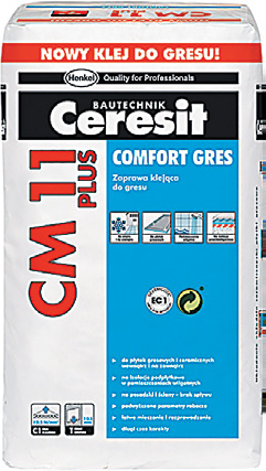 24 zł99 Ceresit CM 11 PLUS 25kg Zaprawa do mocowania płytek gresowych i innych ceramicznych wewnątrz i na zewnątrz. Cena jedn.