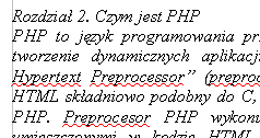 Style podział na strony Częstą operacją przy tworzeniu obszernych dokumentów tekstowych jest podział dokumentu na części rozdziały - tak aby nagłówki poszczególnych rozdziałów zawierały inne treści.