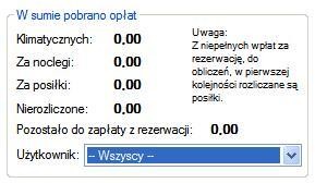 8. Opis modułu Statystyk Moduł Statystyki przedstawia: Graficznie rezerwacje, z uwzględnieniem podziału: cały wybrany okres poszczególne pokoje dni