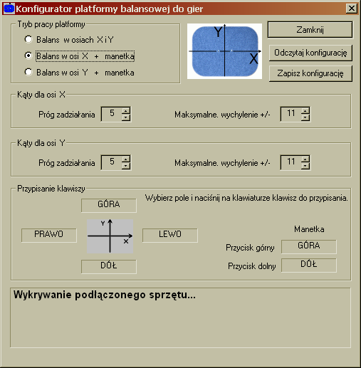 Po ustawieniu i zapisie parametrów wyłączamy program konfiguracyjne. Na ok. 10s odłączamy urządzenie od USB i podłączamy je ponownie.