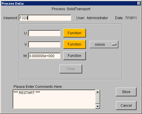 w User Function i External Computation Function do odczytania konkretnych wartości na poszczególnych węzłach siatki MES. W plikach User Function definiuje się również prędkość wyciągania pasma.