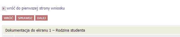 Ekran 5 załączniki na tym ekranie należy wskazać załączniki do oświadczenia, czyli wszystkie dokumenty potwierdzające sytuację materialną studenta obowiązkowo zaznaczone muszą zostać załączniki z-17