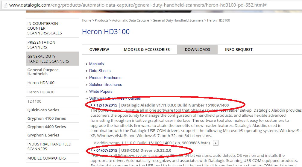 Instrukcja konfiguracji wybranych funkcji skanera Datalogic Heron HD3130 