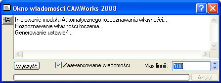 Krok 5: Definiowanie własności obróbczych Część 1. Frezowanie i toczenie W CAMWorks obróbka może zostać przeprowadzona jedynie na podstawie obrabialnych własności.