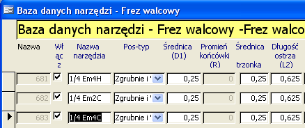 2. Pozostaw typ narzędzia ustawiony na Frez płaski. Część 1. Frezowanie i toczenie 3. W polu Wybór narzędzia zaznacz opcję Użyj stałej.