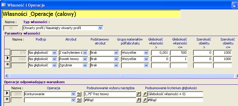 23. Kliknij przycisk edycji w kolumnie Podsumowanie kryterium głębokości. 24.