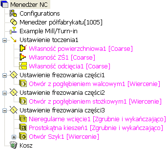 Krok 5: Definiowanie własności obróbczych Część 2. Frezowanie z toczeniem W CAMWorks obróbkę przeprowadza się na podstawie obrabialnych własności.