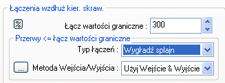 Część 3. Obróbka wieloosiowa 12. Powróć do okna dialogowego edycji parametrów operacji i zmień tym razem typ łączenia na Wygładź splajn i kliknij przycisk Podglądu.