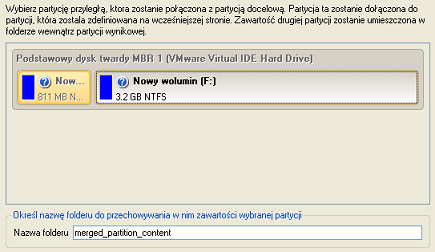 96 Jeśli prawa z pary wybranych partycji jest partycją systemową, system operacyjny Windows nie uruchomi się po zakończeniu operacji scalania. 7. Przejrzyj zmiany i zakończ Kreatora. 8.