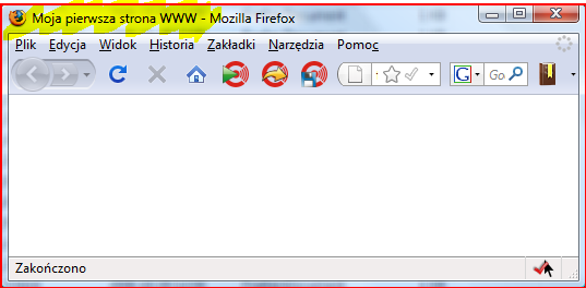 o o Przykład elementów meta, w których umieszczono informacje o autorze strony, dacie ostatniej modyfikacji dokumentu oraz o stosowanym oprogramowaniu: <meta name="author" content="jan Kowalski">