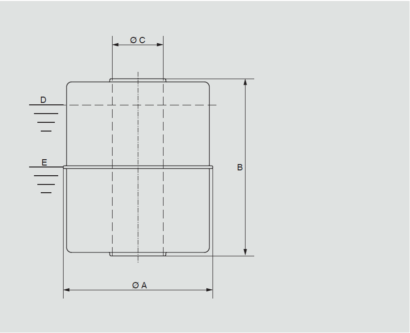 Pływaki cylindryczne (Z) D = maks.