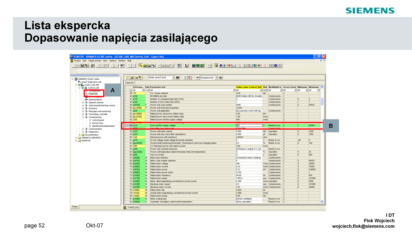 Zestawy szkoleniowe zasilane są z napięcia jednofazowego 230V, podczas gdy w ich konstrukcji zastosowano moduły mocy/przekształtniki trójfazowe o napięciu znamionowym 400V.