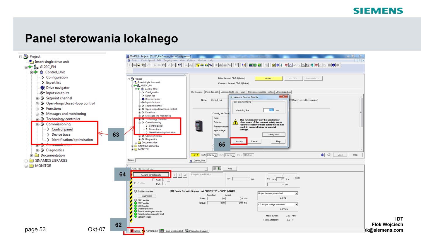 Zgodnie z informacjami dotyczącymi punktu (53) w przypadku wyboru automatycznej identyfikacji danych silnika, przekształtnik wygenerował ostrzeżenie A7991.