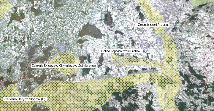 42 S t r o n a to czwartorzędowy zbiornik porowy o powierzchni 50 km 2, którego zasoby dyspozycyjne określono na 21 tys. m 3 /d, a średnią głębokość ujęć wód na 60 m. Rys.4. Zasięg GZWP nr 310 na terenie Gminy Raszków Źródło: www.