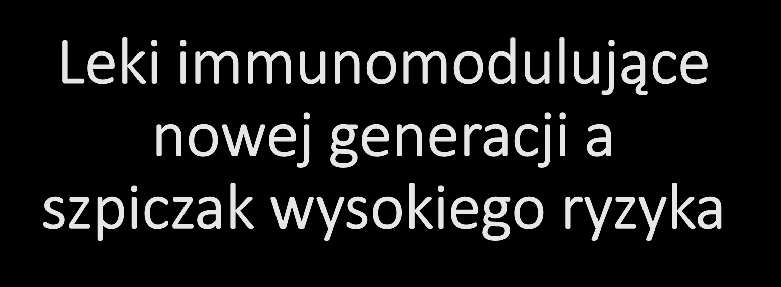 Leki immunomodulujące nowej generacji a szpiczak wysokiego ryzyka Wiesław Wiktor Jędrzejczak Katedra i