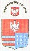 Rysunek 15: Projekt herbu województwa kieleckiego z 1938 49 Do koncepcji heraldyki samorządowej nie powrócono w latach powojennych, kiedy to zwalczano aktywnie wszelkie przejawy feudalizmu, do