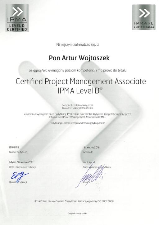 O firmie Marka z certyfikatem Marka z certyfikatem W celu udoskonalenia systemu zarządzania projektami wdrożyliśmy