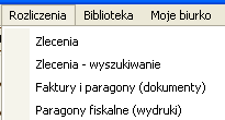 10.4. Paragon dokument a paragon wydruk: wyjaśnienia Kancelaris umożliwia wystawianie paragonów na dwa sposoby: paragonów uproszczonych, które nie są powiązane z klientem i zleceniem, w których kwoty