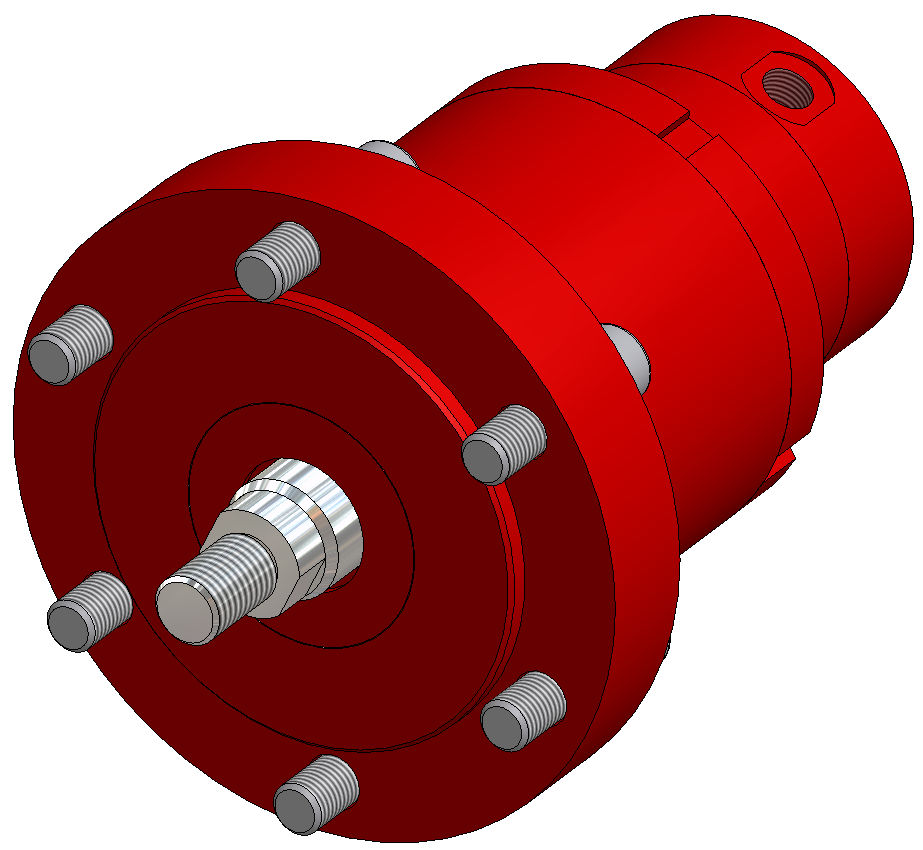 Wykaz śrub i momentów dokręcenia dla siłownika HRBN w opcji B LIST OF FIXING SCREWS AND TIGHTENING TORQUE FOR HYDRAULIC CYLINDER HRBN WITH ATTACH Tłok Bore Śruby 12.9 Screws CHC Type 12.