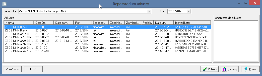 arkuszy 2/5 Arkusz Optivum umożliwia podpisywanie zapisywanych w repozytorium arkuszy organizacyjnych zarówno niekwalifikowanym jak i kwalifikowanym podpisem elektronicznym.