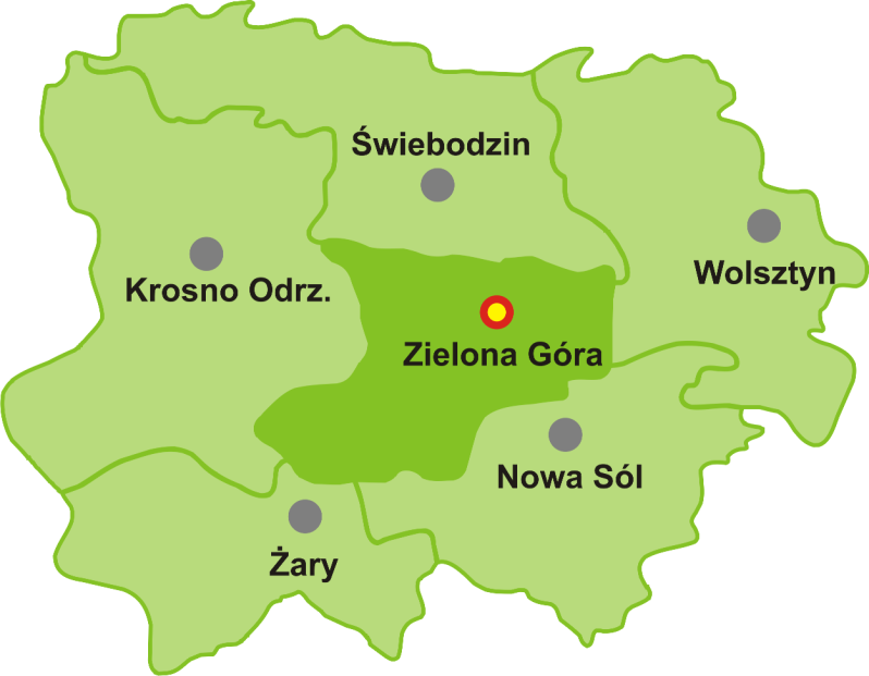 Rejony Dystrybucji w Oddziale Szczecin.