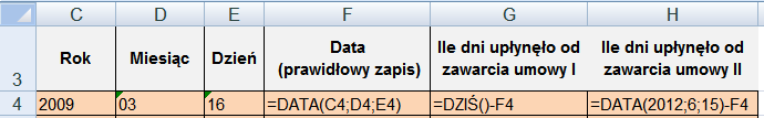 S t r o n a 3 Rysunek 4. Funkcje tekstowe LEWY, PRAWY i FRAGMENT.