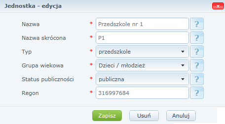 Etap 1. Wprowadzanie i weryfikacja oferty edukacyjnej wybrać z górnego menu zakładkę Oferta/Opis; w odpowiedniej sekcji (np.