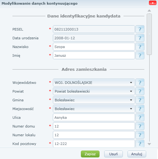 Czynności do wykonania w trakcie poszczególnych etapów 3.