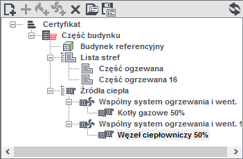 Certyfikat obliczeniach oświetlenia wbudowanego (oświetlenie wbudowane wyliczane jest w przypadku wybrania wzoru świadectwa budynku lub części budynku stanowiącego samodzielną całość