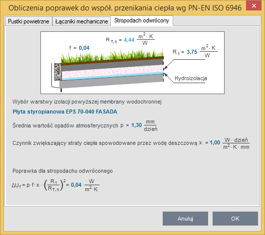 Opis obliczeń współczynnika przenikania ciepła U