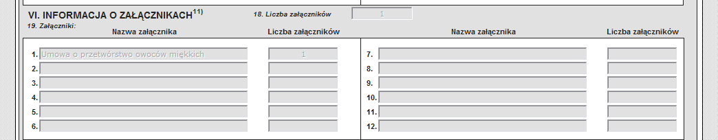 Po dodaniu załącznika i wyborze rodzaju załącznika należy użyd przycisku <Dodaj załącznik> (Ekran 60).