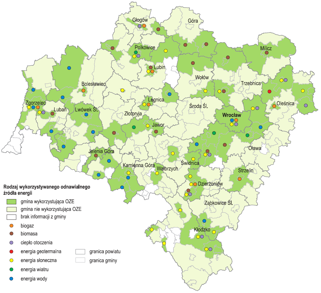 Największą szansę we wzroście udziału OZE w produkcji energii w Polsce upatruje się w energii wiatru oraz biomasie.