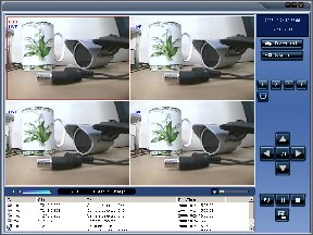 Kiedy na wyjściu alarmowym rejestratora pojawia się alarm, przycisk ten staje się czerwony. Ustawienia. Wyświetlenie ekranu konfiguracji programu.