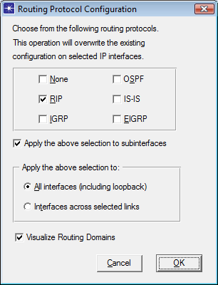 Warto także zauważyd, że poszczególne interfejsy są ustawione na konfiguracje automatyczną (IP Routing Parameters Interface Information ).