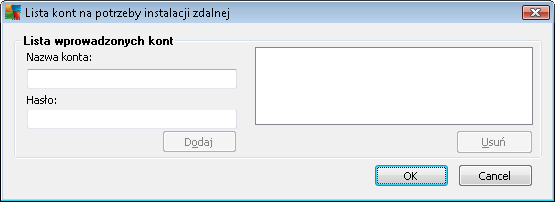 To okno ma za zadanie ułatwić pracę użytkownikowi i przyspieszyć proces instalacji.