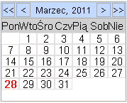 Rysunek 114 Edycja kalendarza 9. Dokonaj korekty pól kalendarza. 10. Wybierz przycisk Zapisz. 9.3 Zarządzanie kalendarzem 9.3.1 Zarządzanie kalendarzem polega na: ustaleniu punktu odniesienia tzn.