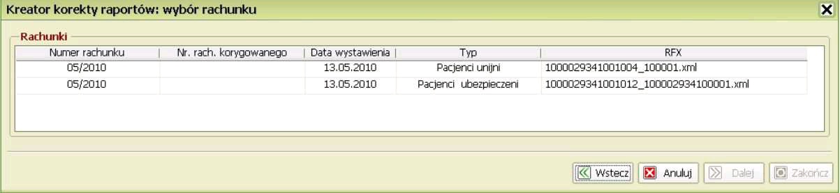 Kolejnym krokiem jest wskazanie lokalizacji na dysku do zapisu rfx. Po określeniu gdzie program ma utworzyć rachunek w formacie rfx, klikamy przycisk Dalej.