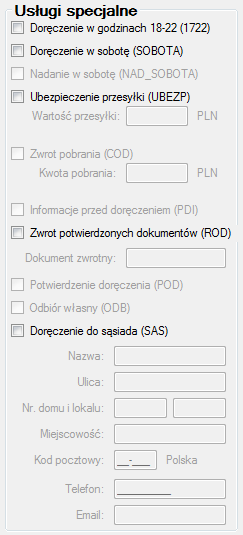 części Główne okno aplikacji zakładka Zamówienia i paczki sekcja Zamówienia wysłane przez Asystenta niniejszej instrukcji. 6.3.