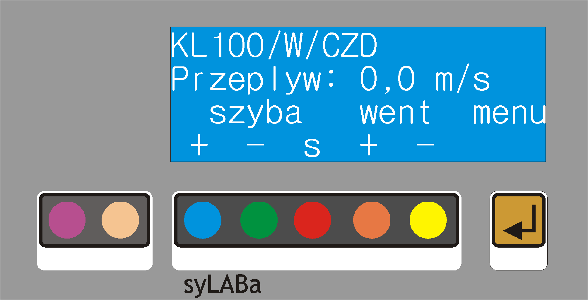Fioletowy i beżowy przycisk służą do sterowania oświetleniem wnętrza i są aktywne niezależnie od aktualnie realizowanych programów. Pozostałe przyciski tzw.