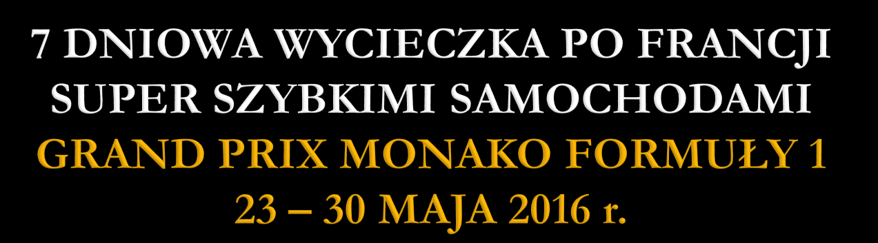 W tym roku Tiff Needell, powszechnie znany, jako jeden z najlepszych brytyjskich kierowców stanie na czele tournee autami GT do Monako, gdzie odbędą się wyścigi Grand Prix F1.