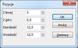 UWAGA! Zaznaczanie komponentu bez wciśniętego klawisza <Ctrl> spowoduje, że komponenty nie zostaną wybrane i nie będą widoczne linie obrysu.