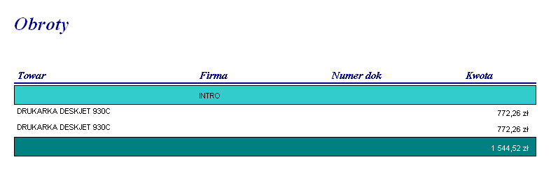 2. Klikamy prawym przyciskiem myszy na komponent NAZWASKR i powtarzamy operację. 3. Klikamy na zakładkę Podgląd nazwy firm nie powtarzają się. 4.